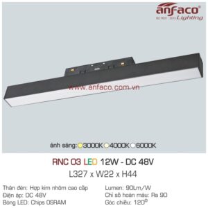Đèn LED ray nam châm Anfaco RNC 03-12W