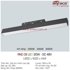 Đèn LED ray nam châm Anfaco RNC 03-20W