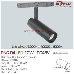 Đèn LED ray nam châm Anfaco RNC 04-12W