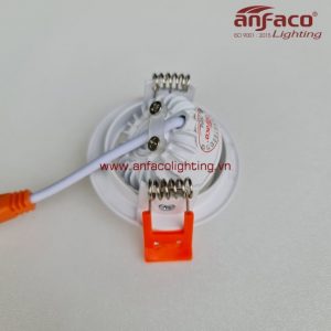 AFC-689 Đèn LED âm trần Anfaco xoay góc AFC689 3W 5W 7W 10W ánh sáng trắng 6500K trung tính 4200K vàng 3200K