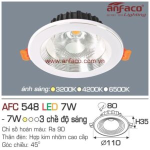 Đèn Anfaco LED downlight âm trần AFC 548-7W