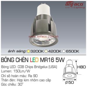 Bóng chén LED Anfaco AFC MR16-5W