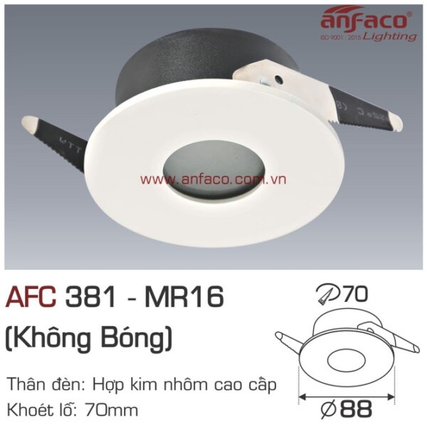 Đèn Anfaco LON downlight âm trần AFC 381 LED MR16