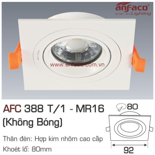 Đèn Anfaco LON downlight âm trần AFC 388T/1 LED MR16