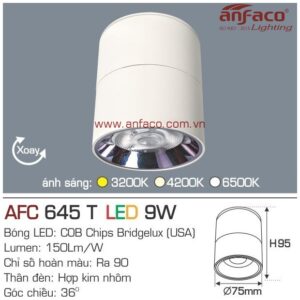 Đèn Anfaco LED downlight nổi AFC 645T 9W