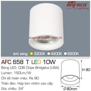 Đèn Anfaco LED downlight nổi AFC 658T 10W