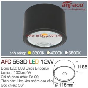 Đèn Anfaco LON LED downlight nổi AFC 553D 12W