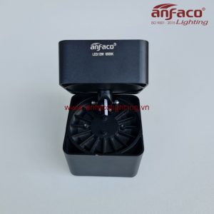 AFC-779-12W đèn Anfaco vuông gắn nổi xoay góc 360° độ AFC779 12W vỏ đen