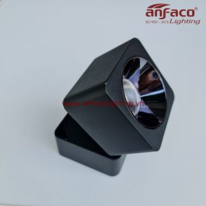 AFC-779-12W đèn Anfaco vuông gắn nổi xoay góc 360° độ AFC779 12W vỏ đen