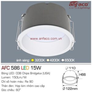 Đèn Anfaco LED downlight âm trần AFC 586-15W