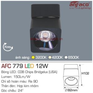 Đèn Anfaco LED downlight nổi AFC 779-12W