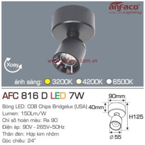 Đèn Anfaco LED tiêu điểm AFC 816D 7W đế ngồi