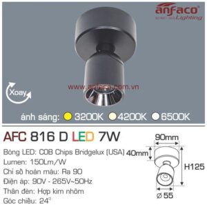 Đèn Anfaco LED tiêu điểm AFC 816D 7W đế ngồi