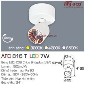 Đèn Anfaco LED tiêu điểm AFC 816T 7W đế ngồi