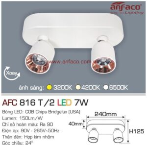 Đèn Anfaco LED tiêu điểm AFC 818T/2-7W đế ngồi