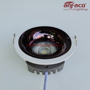 AFC 665D đèn led downlight âm trần Anfaco xoay góc vỏ trắng