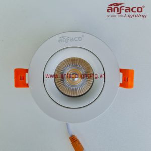 AFC 672T đèn led downlight âm trần Anfaco xoay góc vỏ trắng