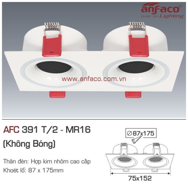 Đèn Anfaco LON downlight âm trần AFC 391T/2 LED MR16