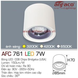 Đèn Anfaco LED downlight nổi AFC 761-7W