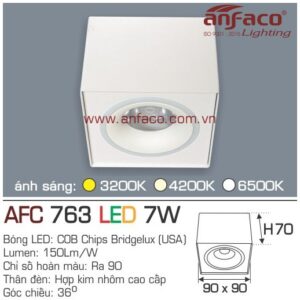Đèn Anfaco LED downlight nổi AFC 763-7W