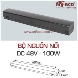 Nguồn LED ray nam châm siêu mỏng Anfaco DC48V-100W