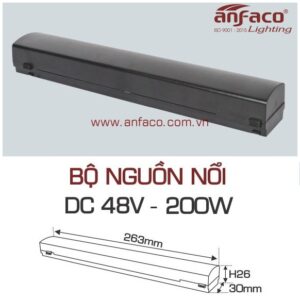 Nguồn LED ray nam châm siêu mỏng Anfaco DC48V-200W