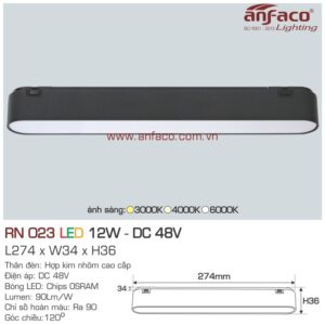 Đèn LED ray nam châm nổi siêu mỏng Anfaco RN 023-12W